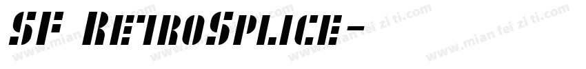 SF RetroSplice字体转换